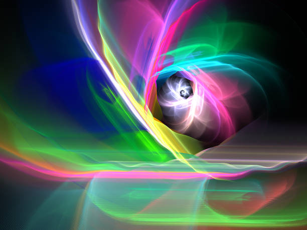 istock Abstract illustration of a fractal pattern on black background 1141018670