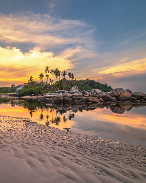istock Wonderful sunset moment at batam bintan indonesia 1141021943