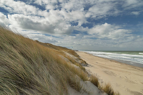 istock View from Dunes towards Domburg Beach with awesome Sky / Netherlands 1141026217