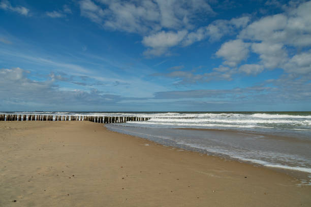 istock High Tide with rough wind at Springtime at Domburg Beach/ Netherlands 1141027944