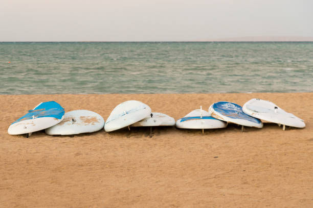 Sinai, Egypt - January 23, 2023: Tourist yachts in Ras Mohammed National Park.