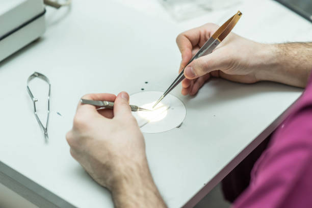istock hands of student medicine surgeon, hands-on lesson with surgical instruments 1141036706