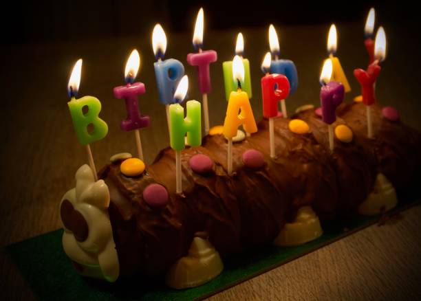 Birthday Candles on a Birthday Cake