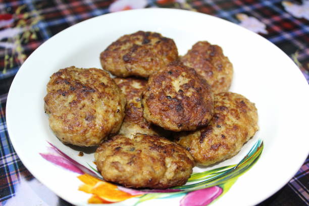 istock meat cutlets,fried on a plate 1141038707