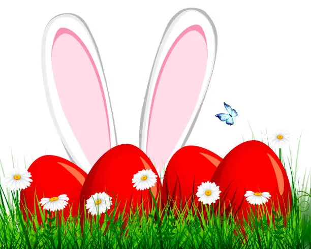 Vector illustration of Easter Background