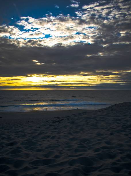 istock Golden hour sunset at the Marina state beach 1141040993