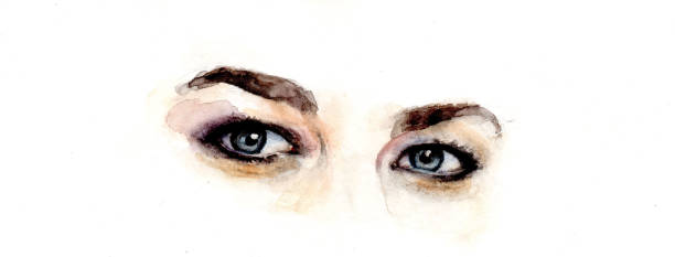 istock womens eyes watercolor makeup beauty 1141049179