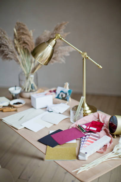 istock Stylish workspace near the window 1141051469