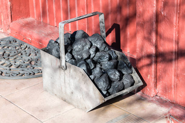 istock Metal Coal Hod. Metal box for carrying coal. 1141052248