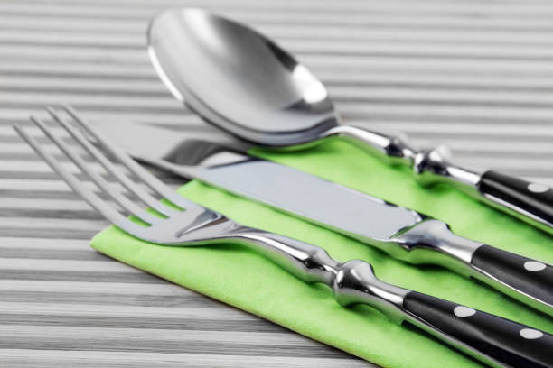 istock Cutlery and napkin close up 1141052963