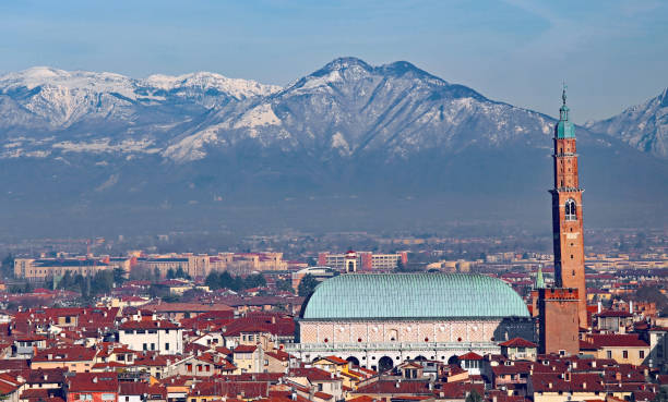 istock Vicenza with the historic monument called BASILICA PALLADIANA 1141054392