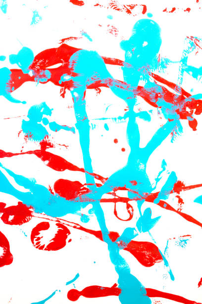 istock Vibrant Paint Messy Background Acrylic Splatter 1141055221