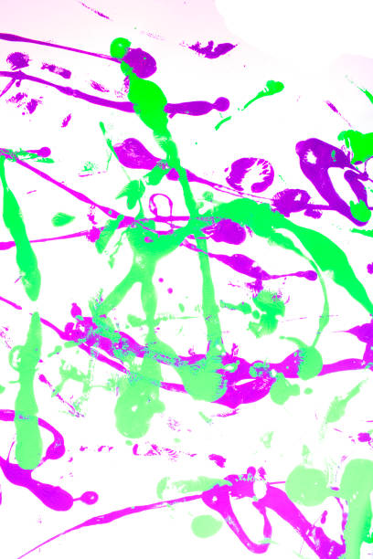 istock Vibrant Paint Messy Background Acrylic Splatter 1141055256