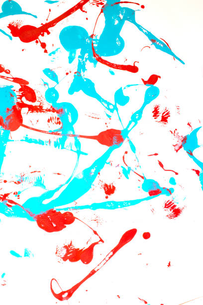istock Vibrant Paint Messy Background Acrylic Splatter 1141055588