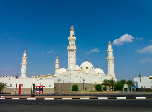 Madinah, Saudi Arabia march 2019, Qiblatain Mosque, one of the most popular mosque in Medina, Saudi Arabia. Pilgrim usually come to the mosque during hajj or umra