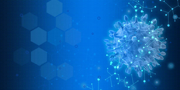 istock Medical symbol image on high tech blue background 1141061862