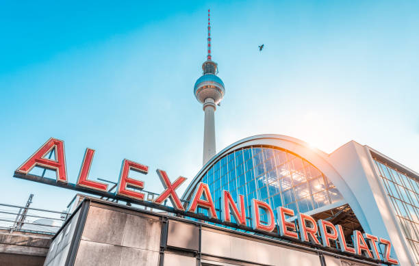 istock Berlin Alexanderplatz with TV tower at sunset, Germany 1141062109
