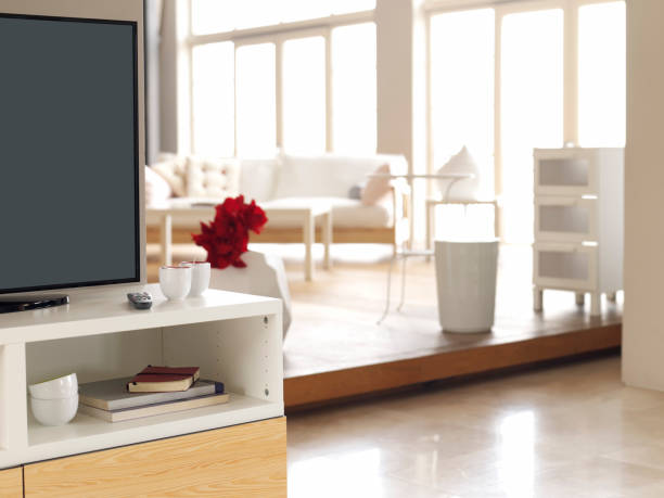 istock Living room 4k tv 1141064139