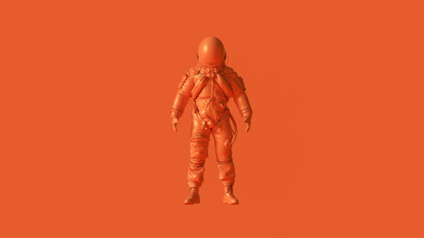 istock Orange Spaceman Astronaut Cosmonaut Advanced Crew Escape Suit 1141068827