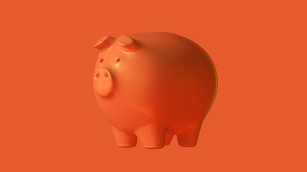 istock Orange Piggy Bank 1141071382