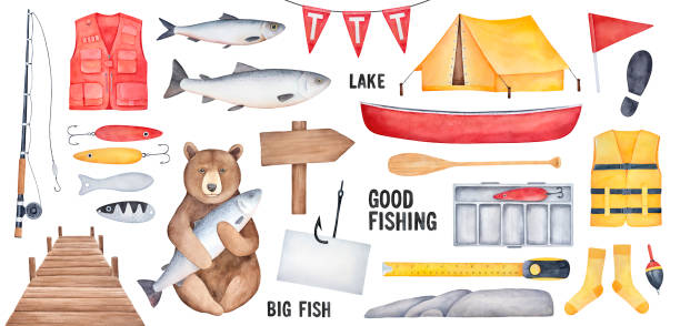 90+ Funny Fisherman Pictures Stock Illustrations, Royalty-Free