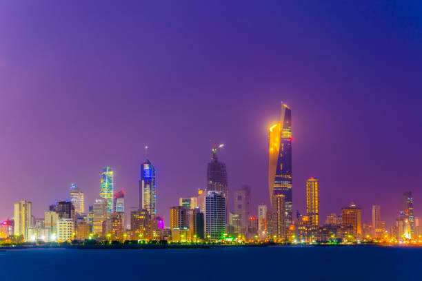 istock Skyline of Kuwait during night. 1141093738