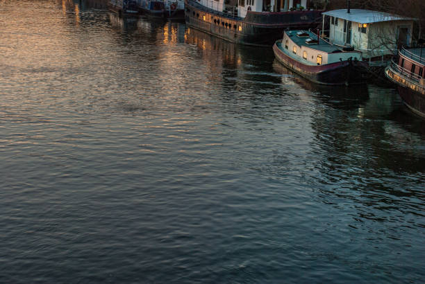 istock Many boats that are parked on the Thames 1141094977