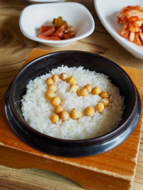 Korean food stone pot rice