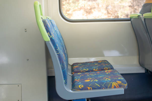 istock Melbourne train seats for  travelling passengers 1141096397