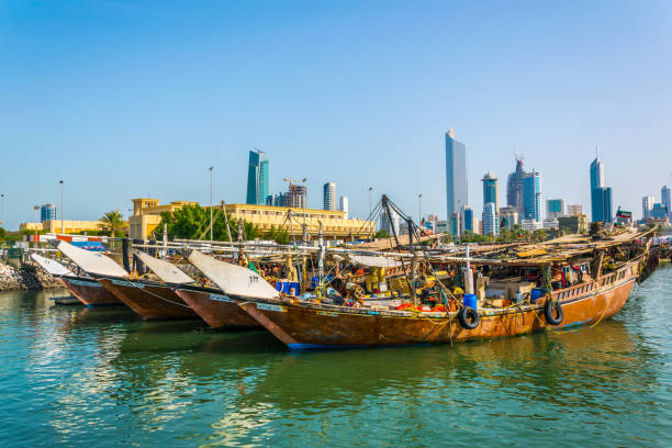 istock View of a dhow port in Kuwait. 1141104113