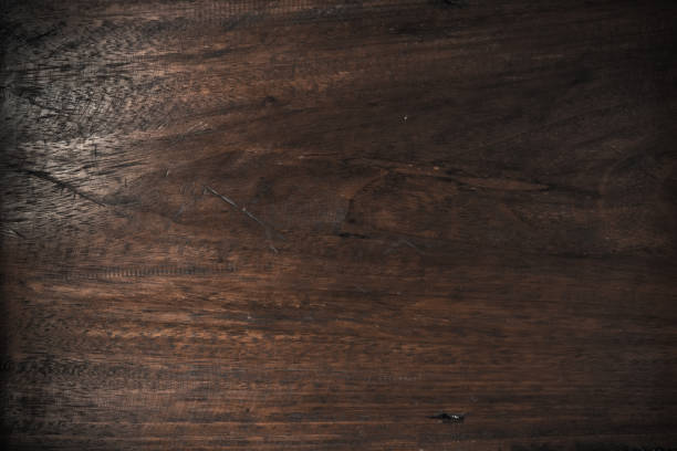 istock Wood table floor with natural pattern texture. Empty template  wood board can be used as background. 1141115335