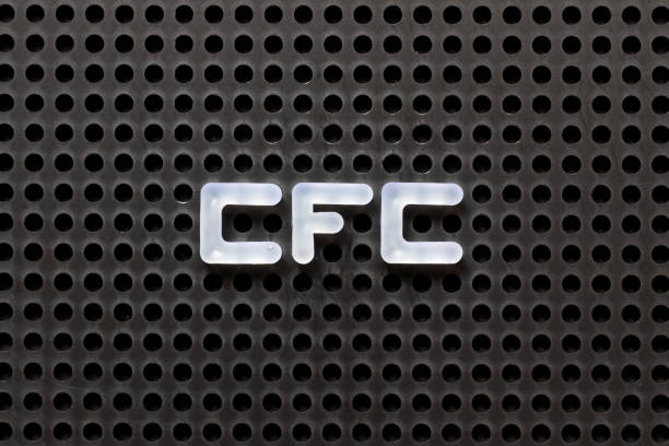 istock Black color pegboard with white letter in word CFC (abbreviation of Chlorofluorocarbon) 1141115727