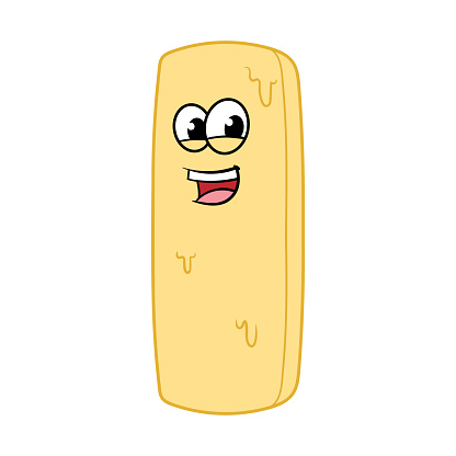 Cartoon Stick Of Butter Character Stock Illustration - Download Image Now -  Butter, Art, Art Product - iStock