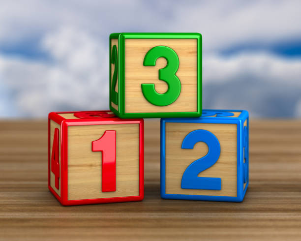 istock block with number on wooden surface. 3D illustration 1141125501