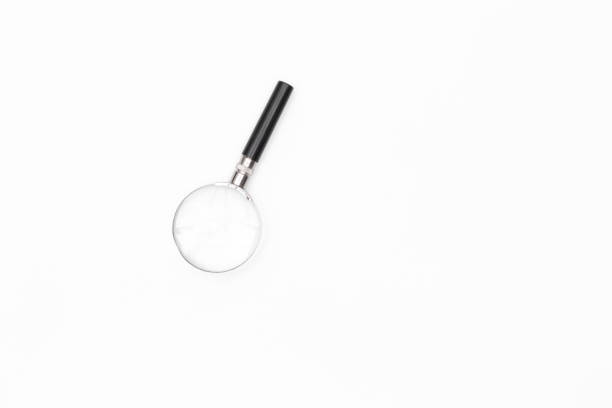 istock Magnifying glass isolated on white background object concept 1141135218