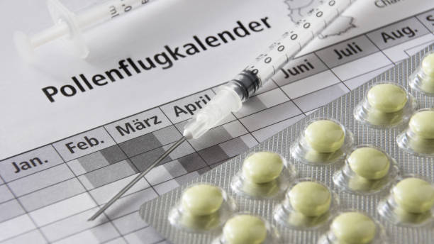 istock German Pollen Allergy Calendar and Medicine 1141138875