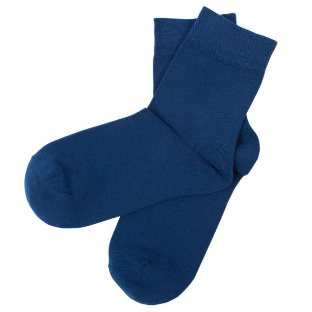istock Pair of socks. Isolated on white background. 1141139193