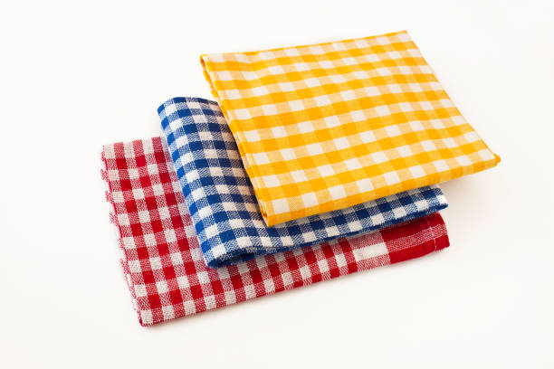 istock Kitchen towels against white background 1141141927