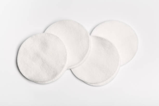 istock Cotton swabs isolated on a white background. Cotton disks 1141142164