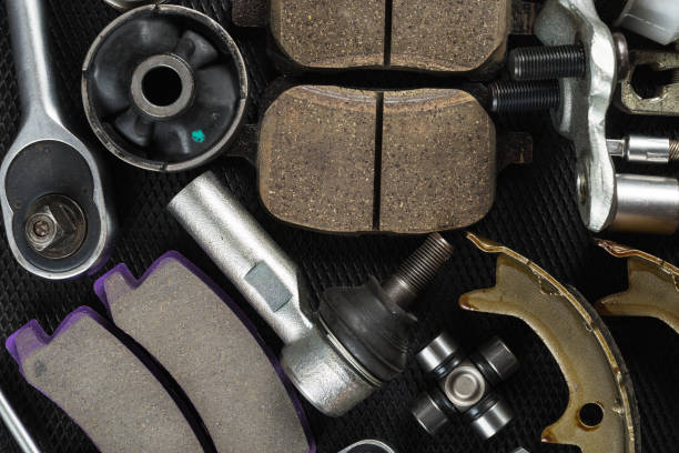 istock Various Car parts on dark background 1141142324
