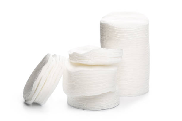 istock Cotton swabs isolated on a white background. Cotton disks 1141142608