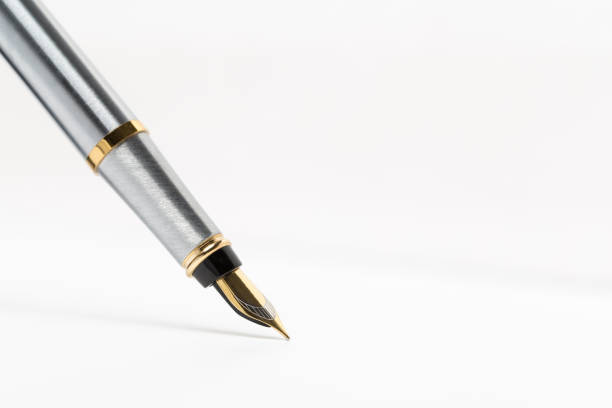 istock Fountain pen isolated on white background 1141142666