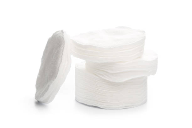 istock Cotton swabs isolated on a white background. Cotton disks 1141143987