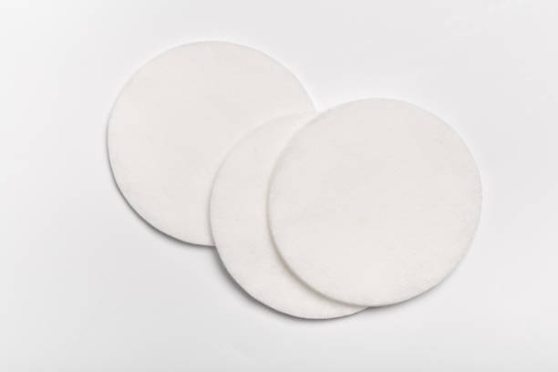 istock Cotton swabs isolated on a white background. Cotton disks 1141144282