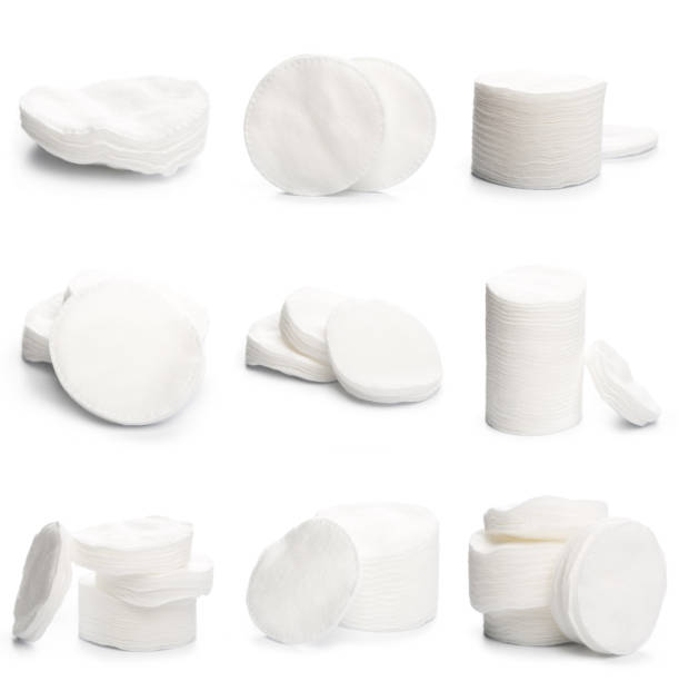 istock Cotton swabs isolated on a white background. Cotton disks 1141152518