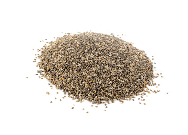 istock Pile of Chia Seeds Isolated on White Background 1141154258