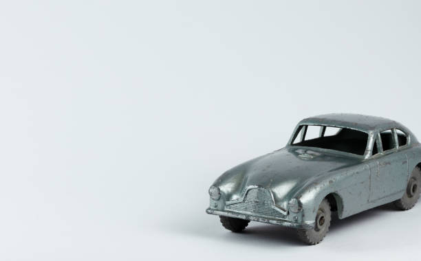 istock Macro image of vintage toy car 1141154951