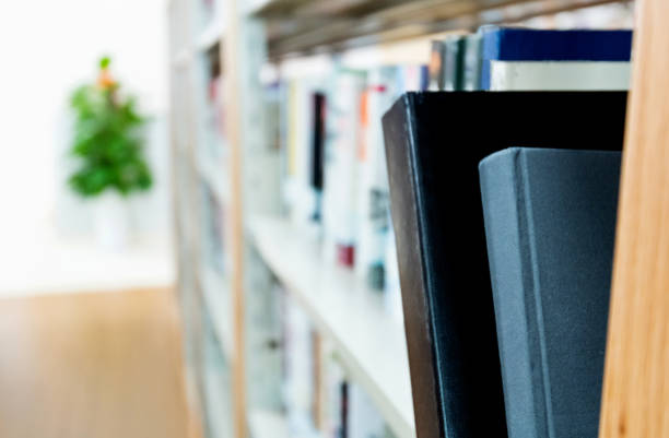 istock Books in modern library bookshelf 1141156806