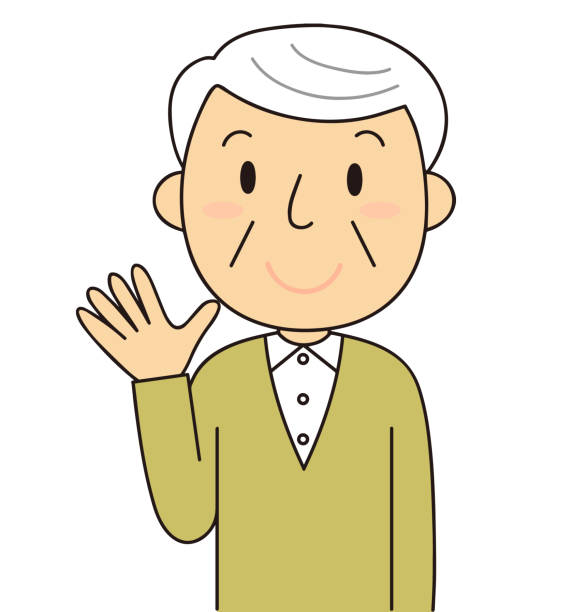 illustrazioni stock, clip art, cartoni animati e icone di tendenza di gesto e comportamento degli uomini anziani - senior adult retirement question mark worried