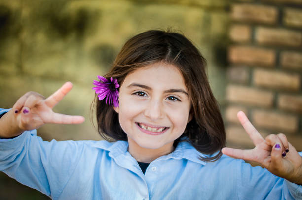 istock Turkish cute little girl posing 1141160016